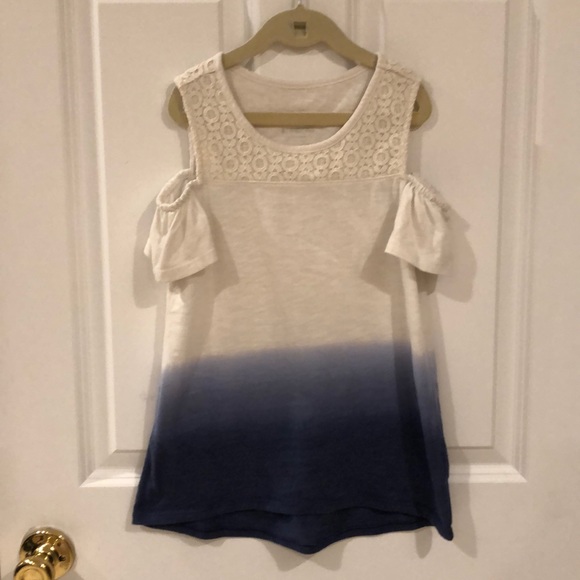 Justice Other - Justice Cold Shoulder Ombré Top Size 8